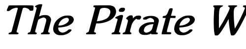 Font : Flickner-Bold-Italic Custom Text : The Pirate Way Test your own text here Click to download or to view this font on a tshirt that can be custom printed in Bali