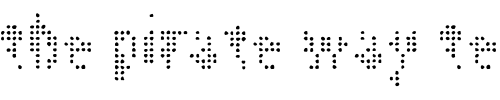 Font : Flixel Custom Text : The Pirate Way Test your own text here Click to download or to view this font on a tshirt that can be custom printed in Bali