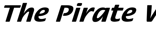Font : FloraExtObl-Bol Custom Text : The Pirate Way Test your own text here Click to download or to view this font on a tshirt that can be custom printed in Bali