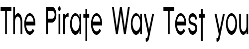 Font : Florencesans-Comp Custom Text : The Pirate Way Test your own text here Click to download or to view this font on a tshirt that can be custom printed in Bali