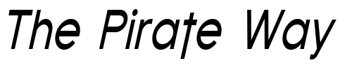 Font : Florencesans-Cond-Italic Custom Text : The Pirate Way Test your own text here Click to download or to view this font on a tshirt that can be custom printed in Bali
