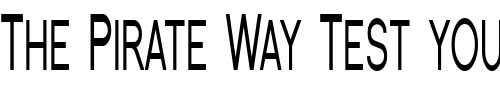 Font : Florencesans-SC-Comp Custom Text : The Pirate Way Test your own text here Click to download or to view this font on a tshirt that can be custom printed in Bali