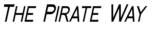Font : Florencesans-SC-Cond-Italic Custom Text : The Pirate Way Test your own text here Click to download or to view this font on a tshirt that can be custom printed in Bali