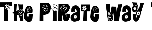 Font : FlowerPowerCondensed-Normal Custom Text : The Pirate Way Test your own text here Click to download or to view this font on a tshirt that can be custom printed in Bali