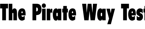 Font : Flyer-LT-Extra-Black-Condensed Custom Text : The Pirate Way Test your own text here Click to download or to view this font on a tshirt that can be custom printed in Bali