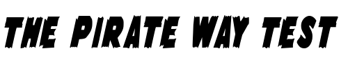 Font : Flying-Leatherneck-Condensed Custom Text : The Pirate Way Test your own text here Click to download or to view this font on a tshirt that can be custom printed in Bali