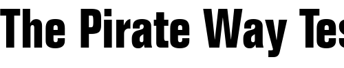 Font : Folio-Bold-Condensed Custom Text : The Pirate Way Test your own text here Click to download or to view this font on a tshirt that can be custom printed in Bali