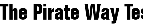 Font : Folio-Condensed-Bold Custom Text : The Pirate Way Test your own text here Click to download or to view this font on a tshirt that can be custom printed in Bali