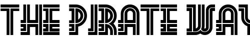 Font : Foo-Bar-Inline-NF Custom Text : The Pirate Way Test your own text here Click to download or to view this font on a tshirt that can be custom printed in Bali
