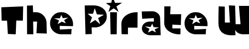 Font : Foonky-Starred Custom Text : The Pirate Way Test your own text here Click to download or to view this font on a tshirt that can be custom printed in Bali