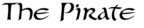 Font : ForgottenUncial Custom Text : The Pirate Way Test your own text here Click to download or to view this font on a tshirt that can be custom printed in Bali