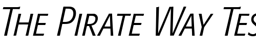 Font : Formata-Light-Condensed-Italic-Small-Caps-Oldstyle-Figures Custom Text : The Pirate Way Test your own text here Click to download or to view this font on a tshirt that can be custom printed in Bali