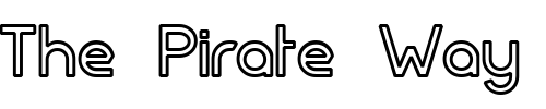 Font : FortuneCity-Outline Custom Text : The Pirate Way Test your own text here Click to download or to view this font on a tshirt that can be custom printed in Bali