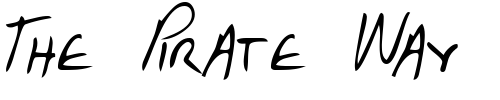 Font : FostersHand-Regular Custom Text : The Pirate Way Test your own text here Click to download or to view this font on a tshirt that can be custom printed in Bali