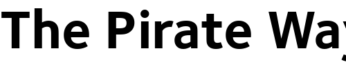 Font : FoundrySterling-BoldOSF Custom Text : The Pirate Way Test your own text here Click to download or to view this font on a tshirt that can be custom printed in Bali