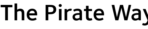 Font : FoundrySterling-DemiOSF Custom Text : The Pirate Way Test your own text here Click to download or to view this font on a tshirt that can be custom printed in Bali