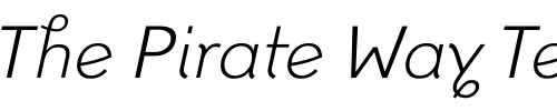 Font : FoxLightItalic Custom Text : The Pirate Way Test your own text here Click to download or to view this font on a tshirt that can be custom printed in Bali