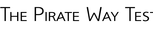 Font : FoxSmallCapsLight Custom Text : The Pirate Way Test your own text here Click to download or to view this font on a tshirt that can be custom printed in Bali