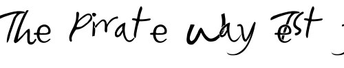 Font : Foxjump Custom Text : The Pirate Way Test your own text here Click to download or to view this font on a tshirt that can be custom printed in Bali