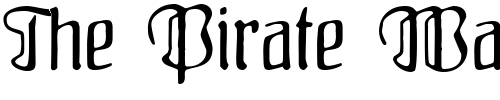 Font : Fraenkisch Custom Text : The Pirate Way Test your own text here Click to download or to view this font on a tshirt that can be custom printed in Bali