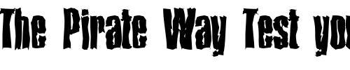 Font : FrankBeckerRandom-Bold Custom Text : The Pirate Way Test your own text here Click to download or to view this font on a tshirt that can be custom printed in Bali