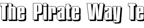 Font : FrankBeckerShadow-ExtraBold-Regular Custom Text : The Pirate Way Test your own text here Click to download or to view this font on a tshirt that can be custom printed in Bali
