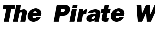 Font : Franklin-Gothic-Black-SSi-Extra-Bold-Italic Custom Text : The Pirate Way Test your own text here Click to download or to view this font on a tshirt that can be custom printed in Bali