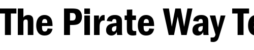 Font : Franklin-Gothic-Demi-Cond Custom Text : The Pirate Way Test your own text here Click to download or to view this font on a tshirt that can be custom printed in Bali