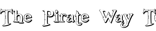 Font : Freebooter-Shadow Custom Text : The Pirate Way Test your own text here Click to download or to view this font on a tshirt that can be custom printed in Bali