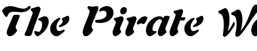 Font : Freefrm721-Blk-BT-Black-Italic Custom Text : The Pirate Way Test your own text here Click to download or to view this font on a tshirt that can be custom printed in Bali