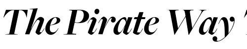 Font : FreightBigBoldItalic Custom Text : The Pirate Way Test your own text here Click to download or to view this font on a tshirt that can be custom printed in Bali