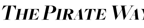 Font : FreightBigBoldItalicSC Custom Text : The Pirate Way Test your own text here Click to download or to view this font on a tshirt that can be custom printed in Bali