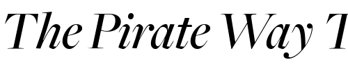 Font : FreightBigMediumItalic Custom Text : The Pirate Way Test your own text here Click to download or to view this font on a tshirt that can be custom printed in Bali