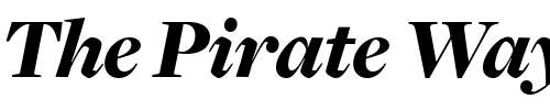 Font : FreightDispBlackItalic Custom Text : The Pirate Way Test your own text here Click to download or to view this font on a tshirt that can be custom printed in Bali