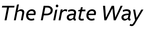 Font : FreightSans-MediumItalic Custom Text : The Pirate Way Test your own text here Click to download or to view this font on a tshirt that can be custom printed in Bali