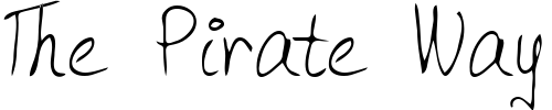 Font : Frogger-Regular Custom Text : The Pirate Way Test your own text here Click to download or to view this font on a tshirt that can be custom printed in Bali