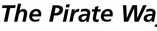 Font : FrugalSans-BoldItalic Custom Text : The Pirate Way Test your own text here Click to download or to view this font on a tshirt that can be custom printed in Bali