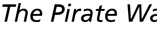 Font : Frutiger-56-Italic Custom Text : The Pirate Way Test your own text here Click to download or to view this font on a tshirt that can be custom printed in Bali