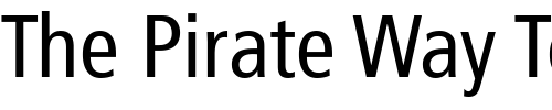 Font : Frutiger-57-Condensed Custom Text : The Pirate Way Test your own text here Click to download or to view this font on a tshirt that can be custom printed in Bali