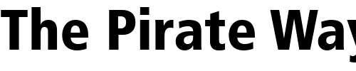 Font : Frutiger-77-Black-Condensed Custom Text : The Pirate Way Test your own text here Click to download or to view this font on a tshirt that can be custom printed in Bali