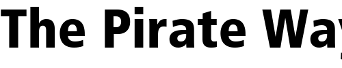 Font : Frutiger-Black-Cn Custom Text : The Pirate Way Test your own text here Click to download or to view this font on a tshirt that can be custom printed in Bali