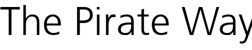 Font : Frutiger-CE-45-Light Custom Text : The Pirate Way Test your own text here Click to download or to view this font on a tshirt that can be custom printed in Bali
