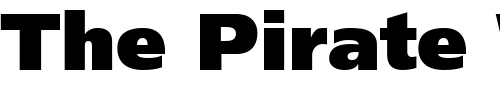 Font : Frutiger-CE-95-Ultra-Black Custom Text : The Pirate Way Test your own text here Click to download or to view this font on a tshirt that can be custom printed in Bali