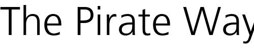 Font : Frutiger-LT-45-Light Custom Text : The Pirate Way Test your own text here Click to download or to view this font on a tshirt that can be custom printed in Bali