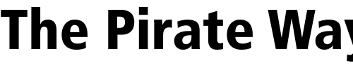 Font : Frutiger-LT-77-Black-Condensed Custom Text : The Pirate Way Test your own text here Click to download or to view this font on a tshirt that can be custom printed in Bali