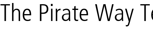 Font : Frutiger-Light-Cn Custom Text : The Pirate Way Test your own text here Click to download or to view this font on a tshirt that can be custom printed in Bali