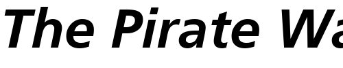Font : Frutiger-Linotype-Bold-Italic Custom Text : The Pirate Way Test your own text here Click to download or to view this font on a tshirt that can be custom printed in Bali