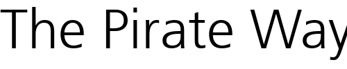 Font : Frutiger45-Light Custom Text : The Pirate Way Test your own text here Click to download or to view this font on a tshirt that can be custom printed in Bali