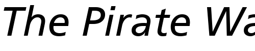 Font : Frutiger56-Italic Custom Text : The Pirate Way Test your own text here Click to download or to view this font on a tshirt that can be custom printed in Bali