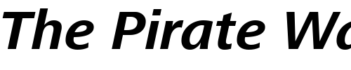 Font : FrutigerNext-LT-BoldIt Custom Text : The Pirate Way Test your own text here Click to download or to view this font on a tshirt that can be custom printed in Bali